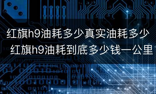 红旗h9油耗多少真实油耗多少 红旗h9油耗到底多少钱一公里