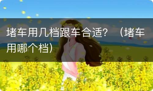 堵车用几档跟车合适？（堵车用哪个档）