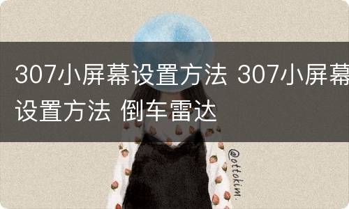 307小屏幕设置方法 307小屏幕设置方法 倒车雷达