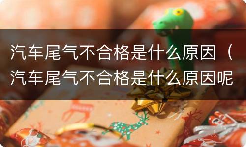 汽车尾气不合格是什么原因（汽车尾气不合格是什么原因呢）