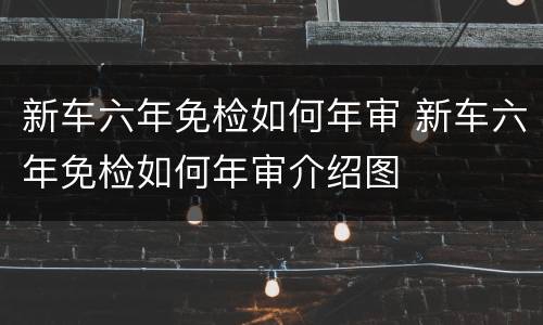 新车六年免检如何年审 新车六年免检如何年审介绍图