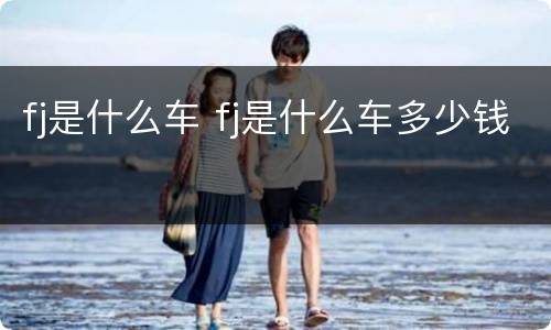 fj是什么车 fj是什么车多少钱