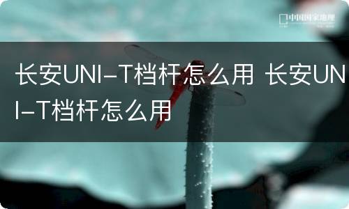长安UNI-T档杆怎么用 长安UNI-T档杆怎么用
