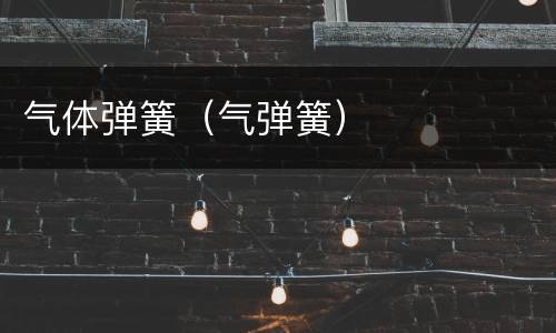 气体弹簧（气弹簧）
