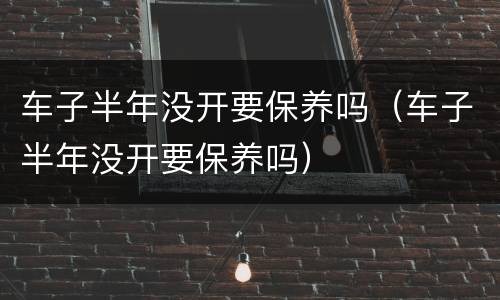 车子半年没开要保养吗（车子半年没开要保养吗）