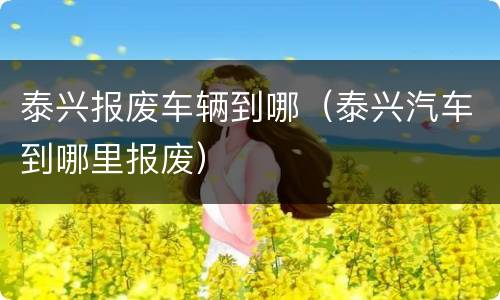 泰兴报废车辆到哪（泰兴汽车到哪里报废）