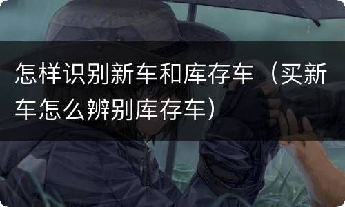 怎样识别新车和库存车（买新车怎么辨别库存车）