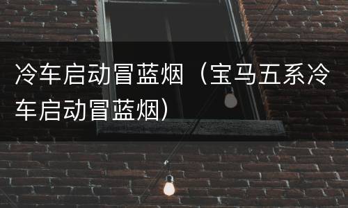 冷车启动冒蓝烟（宝马五系冷车启动冒蓝烟）