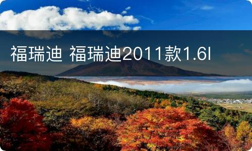 福瑞迪 福瑞迪2011款1.6l