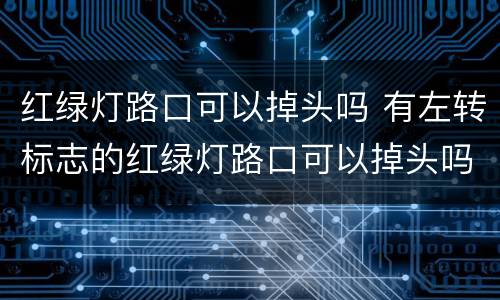 红绿灯路口可以掉头吗 有左转标志的红绿灯路口可以掉头吗