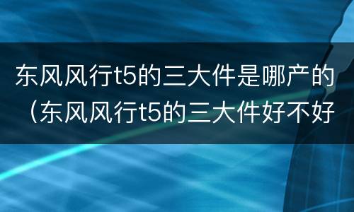 东风风行t5的三大件是哪产的（东风风行t5的三大件好不好）