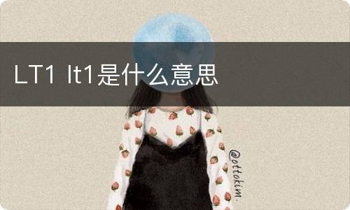 LT1 lt1是什么意思