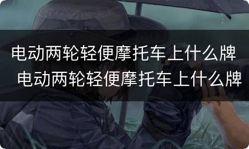 电动两轮轻便摩托车上什么牌 电动两轮轻便摩托车上什么牌颜色