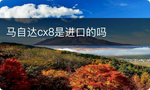 马自达cx8是进口的吗