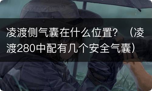 凌渡侧气囊在什么位置？（凌渡280中配有几个安全气囊）