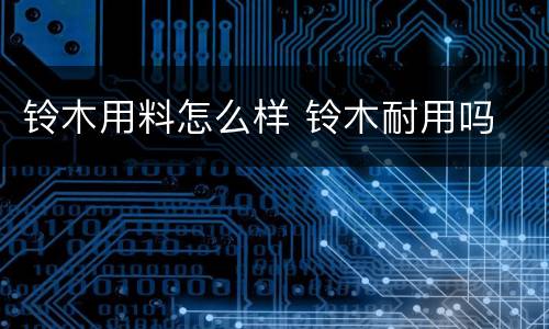 铃木用料怎么样 铃木耐用吗