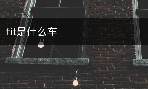 fit是什么车