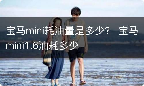 宝马mini耗油量是多少？ 宝马mini1.6油耗多少