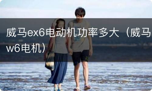 威马ex6电动机功率多大（威马w6电机）