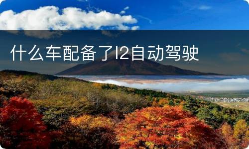 什么车配备了l2自动驾驶