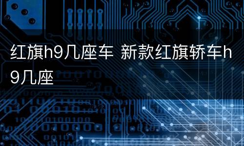 红旗h9几座车 新款红旗轿车h9几座