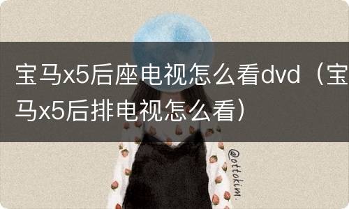 宝马x5后座电视怎么看dvd（宝马x5后排电视怎么看）