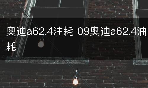奥迪a62.4油耗 09奥迪a62.4油耗