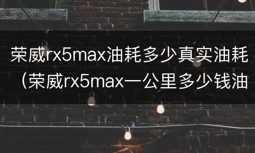 荣威rx5max油耗多少真实油耗（荣威rx5max一公里多少钱油耗）