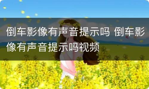 倒车影像有声音提示吗 倒车影像有声音提示吗视频