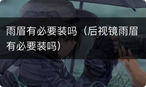 雨眉有必要装吗（后视镜雨眉有必要装吗）