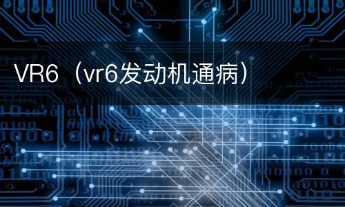 VR6（vr6发动机通病）