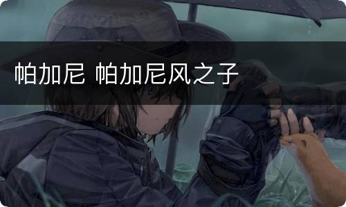 帕加尼 帕加尼风之子