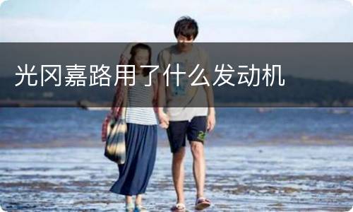 光冈嘉路用了什么发动机