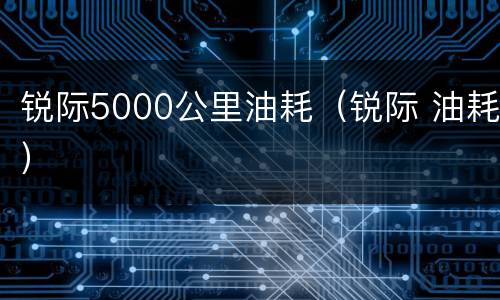锐际5000公里油耗（锐际 油耗）