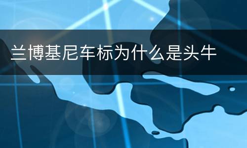 兰博基尼车标为什么是头牛
