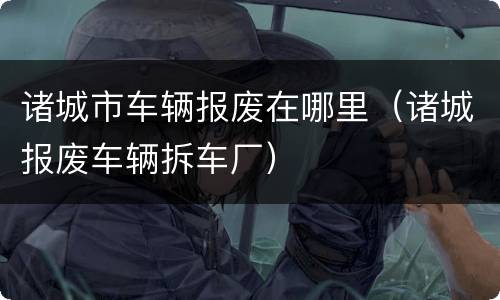诸城市车辆报废在哪里（诸城报废车辆拆车厂）