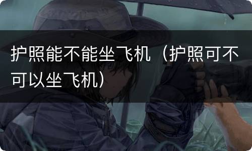 护照能不能坐飞机（护照可不可以坐飞机）