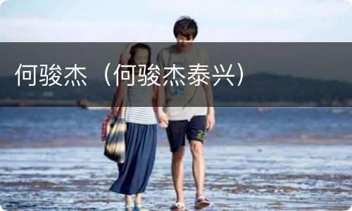 何骏杰（何骏杰泰兴）