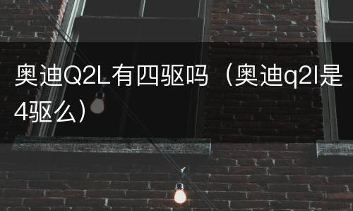奥迪Q2L有四驱吗（奥迪q2l是4驱么）