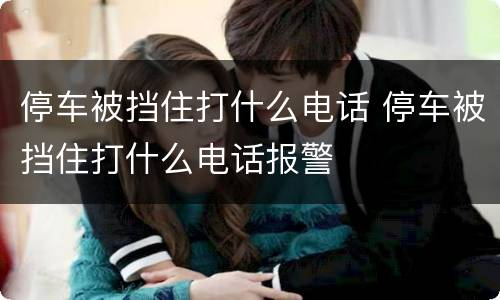 停车被挡住打什么电话 停车被挡住打什么电话报警