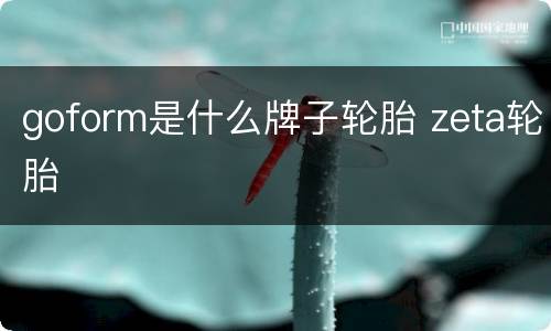 goform是什么牌子轮胎 zeta轮胎
