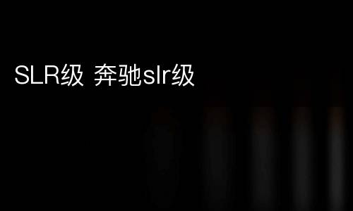 SLR级 奔驰slr级