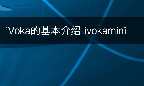 iVoka的基本介绍 ivokamini