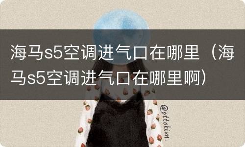 海马s5空调进气口在哪里（海马s5空调进气口在哪里啊）
