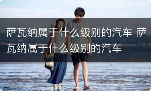 萨瓦纳属于什么级别的汽车 萨瓦纳属于什么级别的汽车