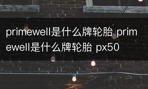 primewell是什么牌轮胎 primewell是什么牌轮胎 px50