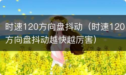 时速120方向盘抖动（时速120方向盘抖动越快越厉害）