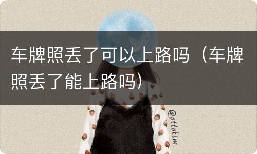 车牌照丢了可以上路吗（车牌照丢了能上路吗）