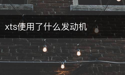 xts使用了什么发动机