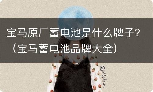 宝马原厂蓄电池是什么牌子？（宝马蓄电池品牌大全）
